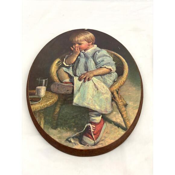 Set James Ingwersen Art Prints Oval Wall Art Gretchen & Gary Boy Girl 1973 - Picture 4 of 12